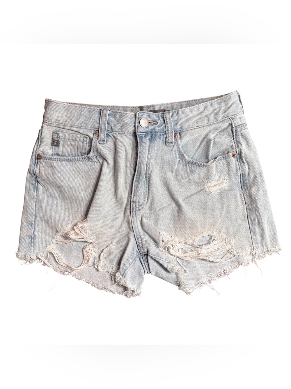 Just USA Light Blue Distressed Denim Women’s Shorts Size Small